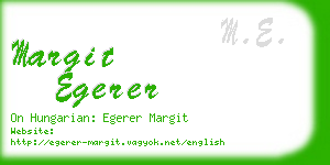 margit egerer business card